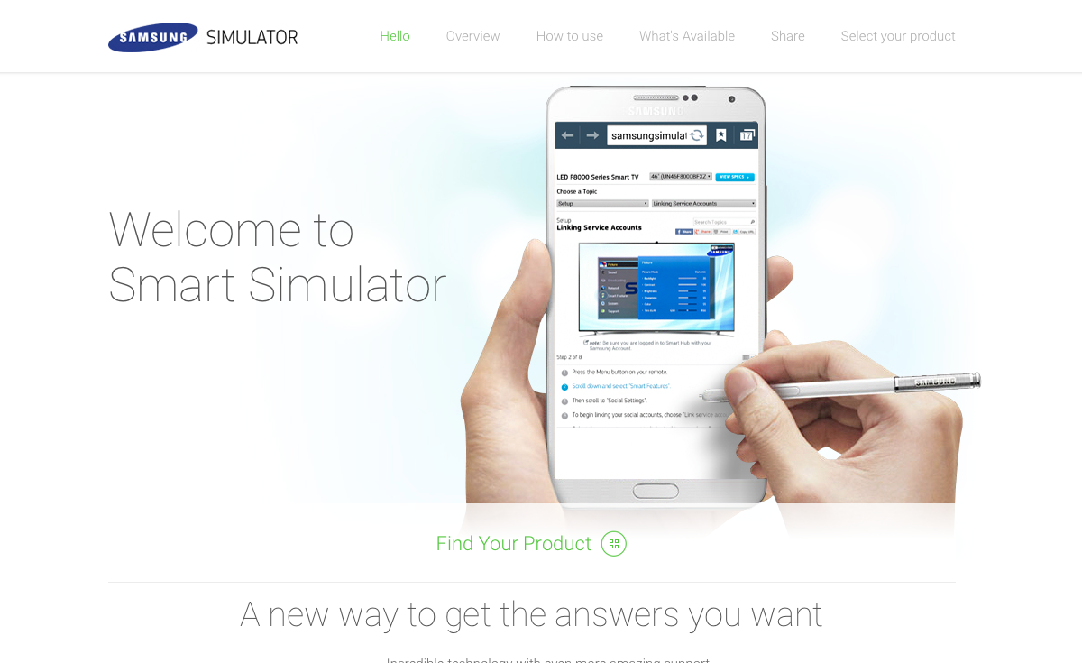 Samsung Smart Simulator Screenshot 1