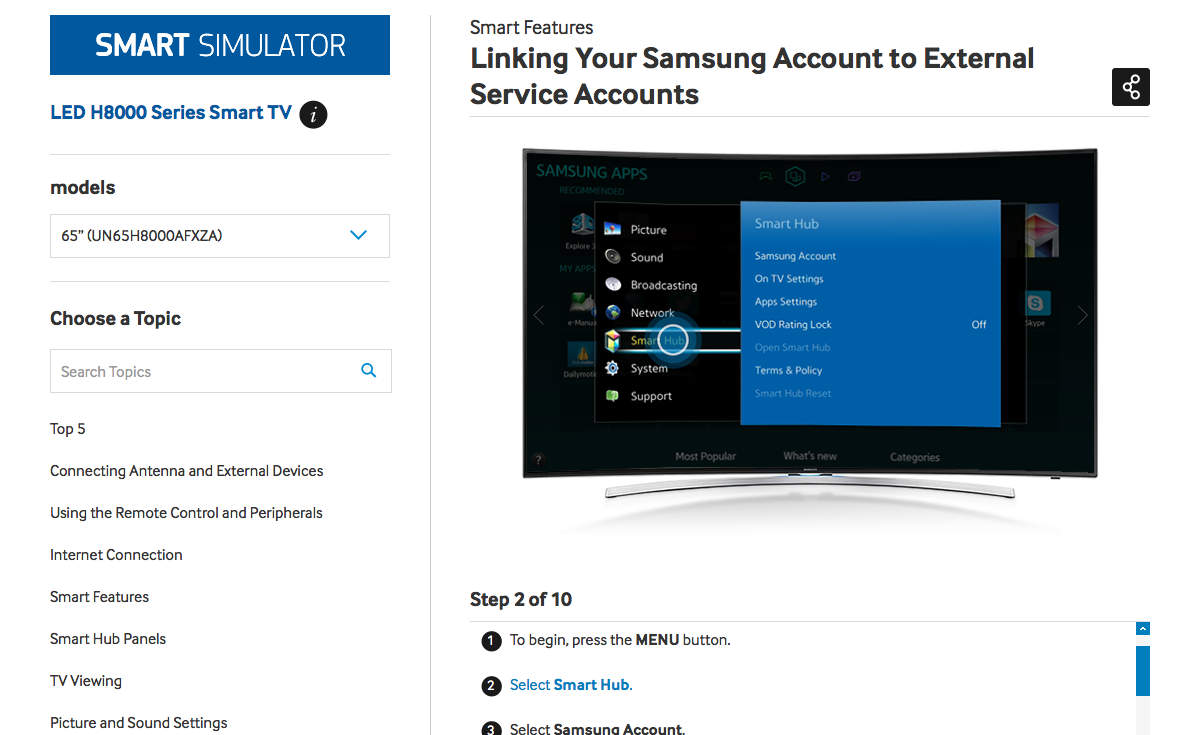 Samsung Smart Simulator Screenshot 4